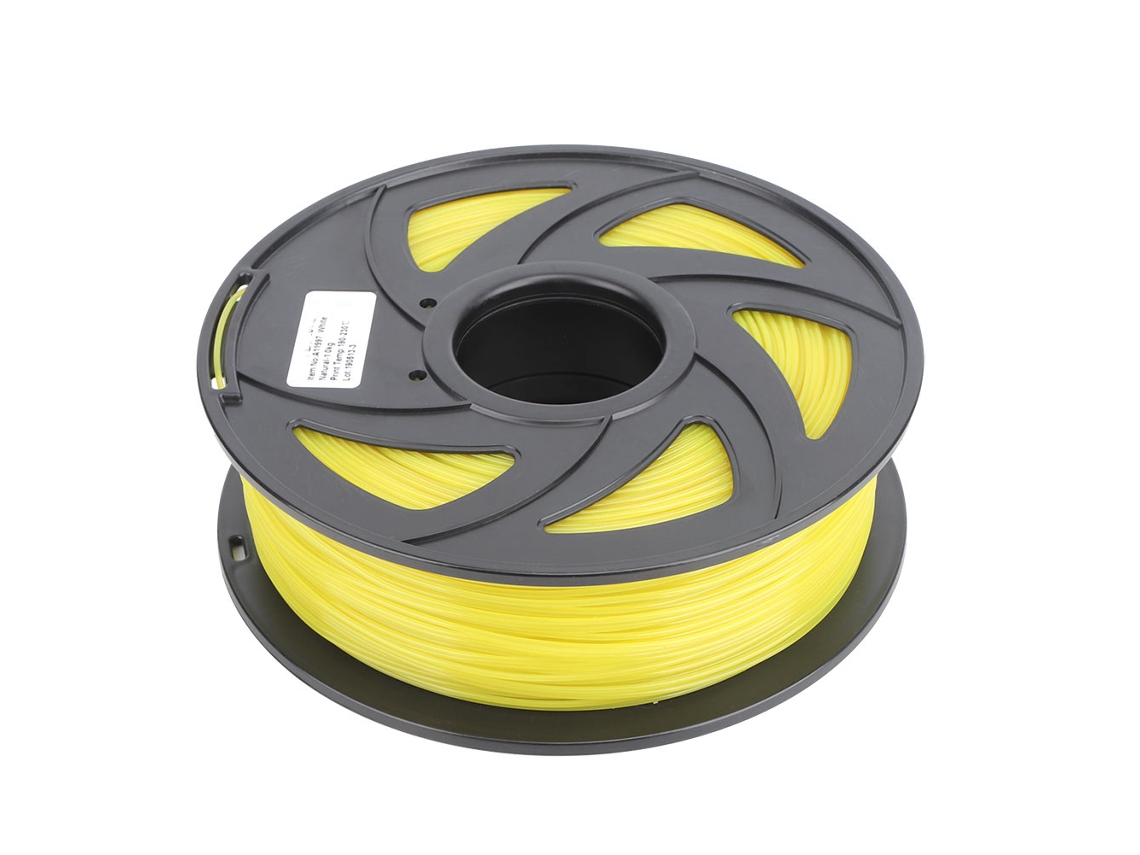 Filamento Pla Amarelo Textura Seda Longa 1.75mm 1kg para Impressora 3d
