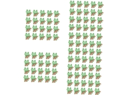 100 Peças De Tachinhas Em Formato Sapo, Girassol, Guitarra, Para