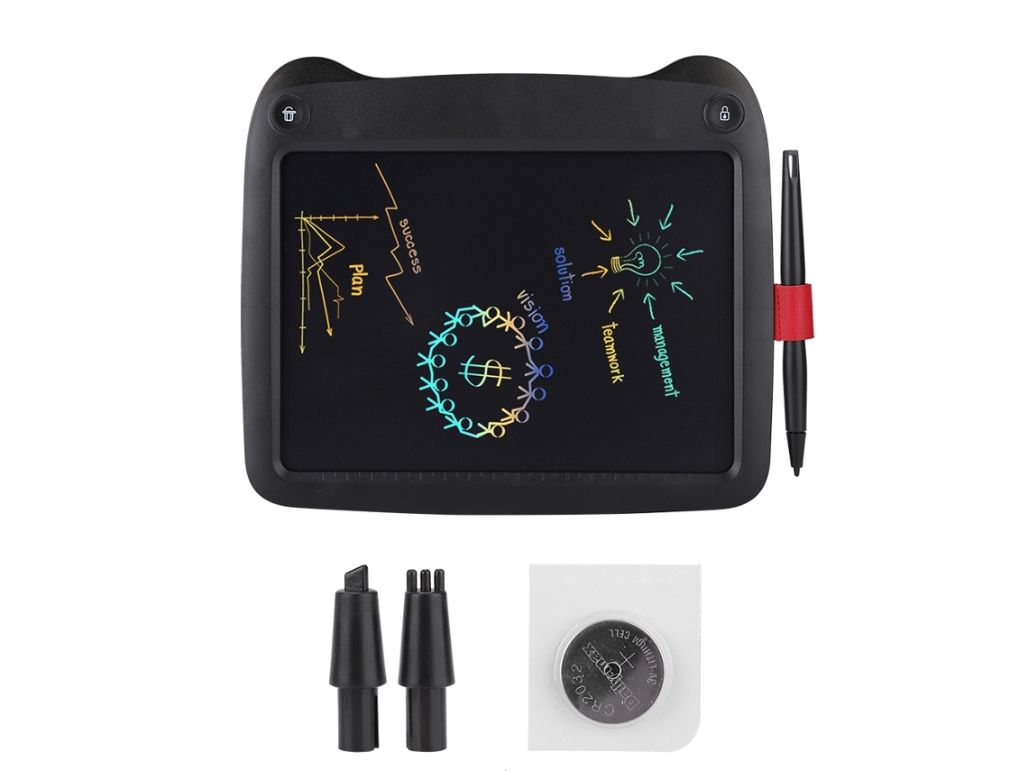 Tablet De Escrita Monocromática Modelo Panda, 9 Polegadas, Com Bateria.