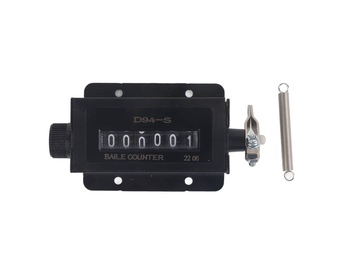 Contador Mecânico de Pancadas, 6 Dígitos, D94‑s, 0-999999, Resettable
