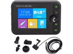 Receptor Digital Dab Plus Fm com Tela Lcd Colorida de 2,4 Polegadas para Carro, Entrada de 3,5 Mm. SFUSHOS