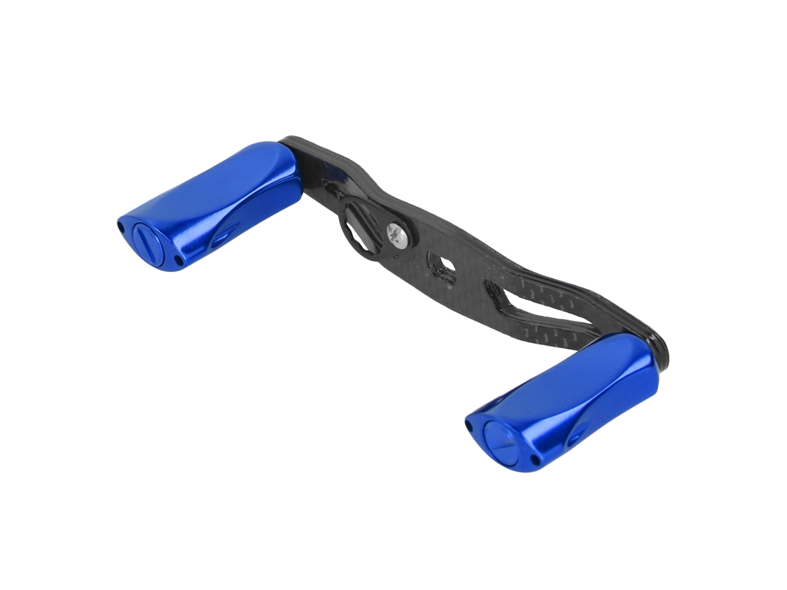 Acessório de roda de pesca com alavanca dupla plana low profile e cabo anti derrapamento azul S/MARCA
