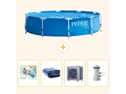Intex Piscina Com Estrutura Redonda - 366x76 Cm - 5-peças S112