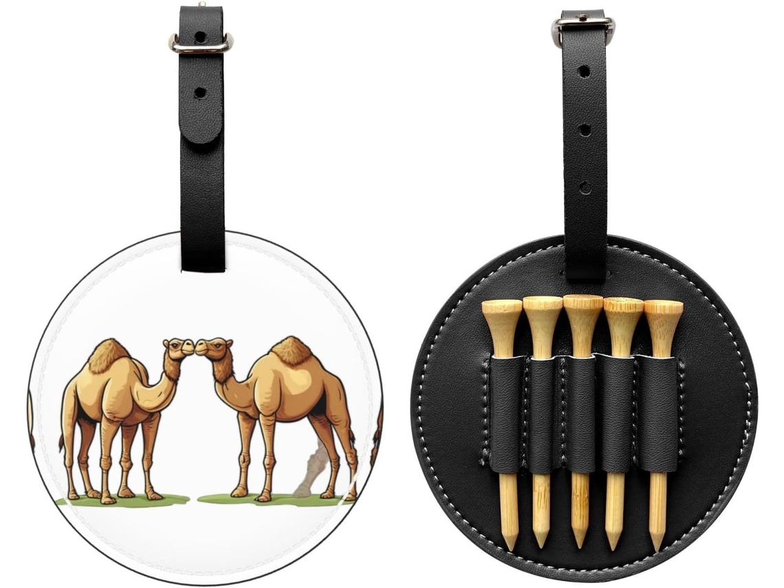 Bolsa para Tees de Golfe Two Camels, preta | S/MARCA