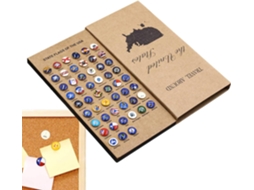 Conjunto De 51 Alfinetes Decorativos Com Bandeiras Diferentes Estados