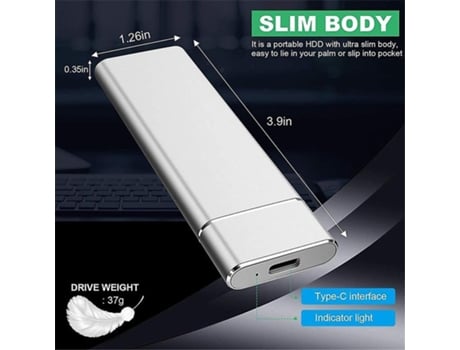 Disco Rígido Externo SSD SEMD Preto 500GB