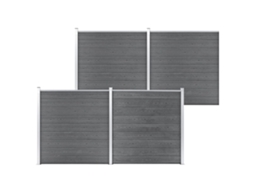 Fence Set, Fence Sets Vidaxl Cinzeto Wpc (n/a)