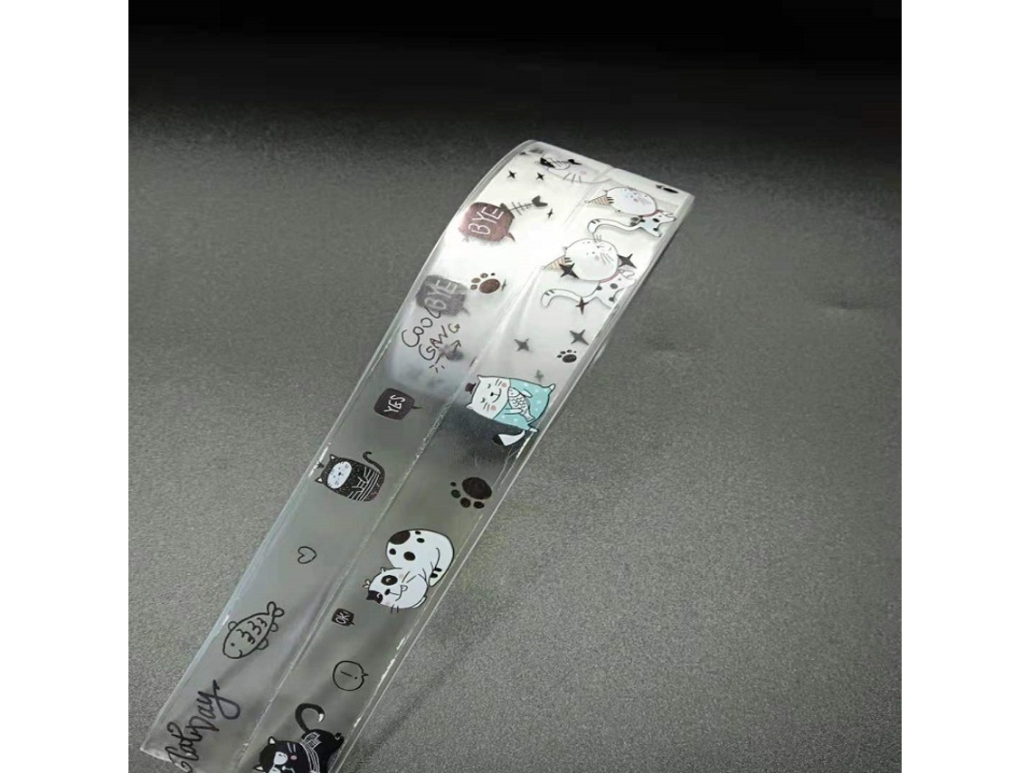 Fita Adesiva, Impermeável E Antimofo Cozinha E Banheiro, Adesivos Transparentes De Gatinhos Fofos (38 Mm * 3,2 Cm), Bastão De Cola Acrílica