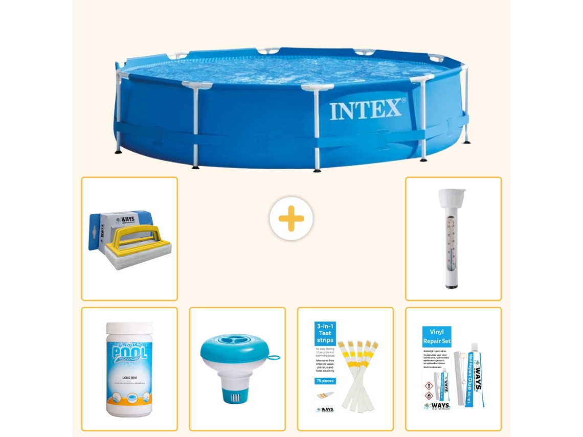 Intex Piscina Com Estrutura Redonda - 366x76 Cm - 7-peças S21333