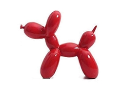 Escultura Criativa De Cachorro Com Balão De Resina, Estátua De Animal Fofo, Artesanato Moderno, Ornamentos, Presentes, Escritório Olysi Shop