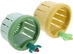 Kit De 2 Cestos Organizadores Para Ralo De Pia De Cozinha Com Múltiplos Designs Para Lavar E Escorrer, Cor Verde
