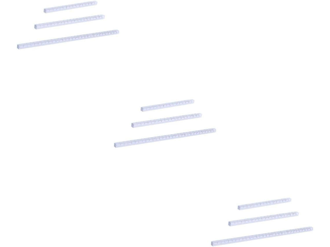 Régua De Medição Transparente Série 3, Ferramenta De Desenho