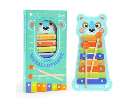 Bear Metallophone MIDEER (Idade minima recomendada: 3 anos)