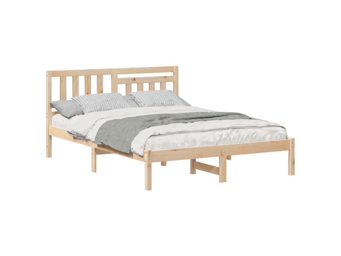 Estrutura da Cama com Cabeceira Castanho 120 X 200 Cm MAISON EXCLUSIVE