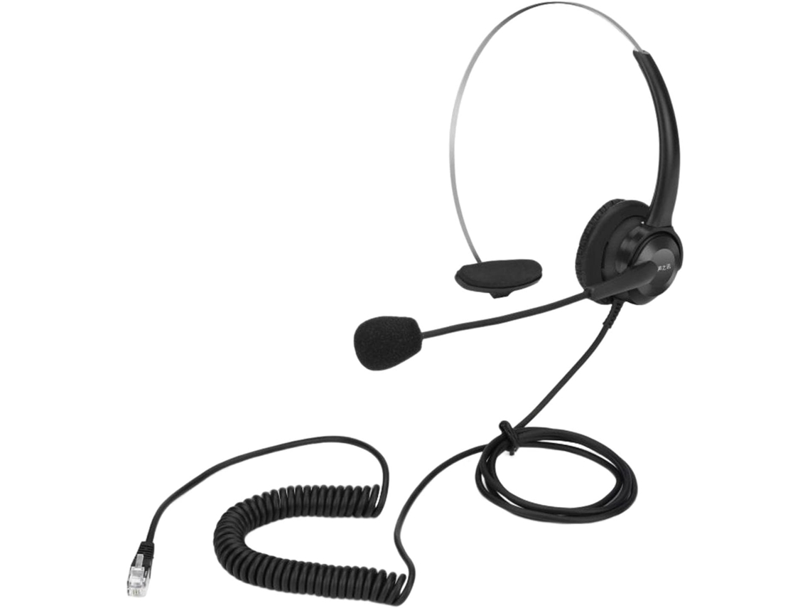 Fone De Ouvido Telefônico Com Microfone E Cancelamento De Ruído Para Telefones De Escritório.