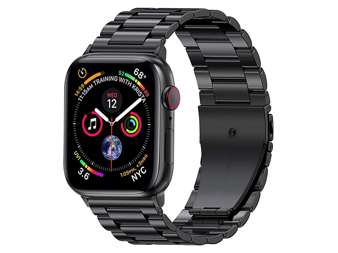 Pulseira Ajustável Para Apple Watch De 38 Mm, 40 Mm E 41 Mm, Pulseira De Metal Em Aço Inoxidável Para Apple Watch, Redimensiona Facilmente O Comprimen