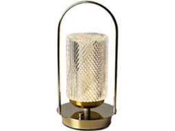Luminária de mesa retrô Kowaku, com cabeça de metal, lanterna ajustável, luz portátil USB com intensidade.