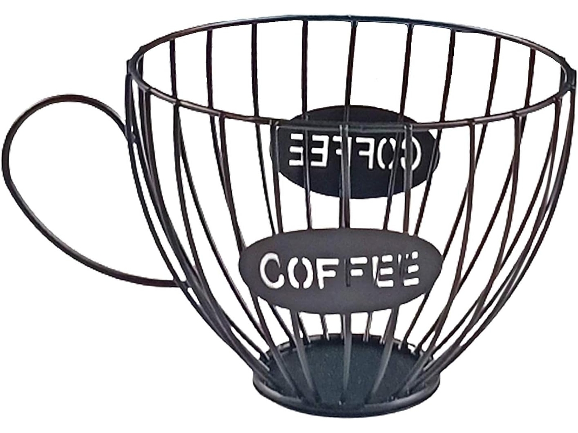 Porta-cápsulas De Café Em Ferro Estilo Nórdico, Cesto Para Armazenar Na Bancada, Acessórios Preto