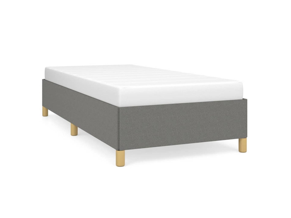 Estrutura De Cama Vidaxl Cinzeto Tecido (193x93x35 Cm )