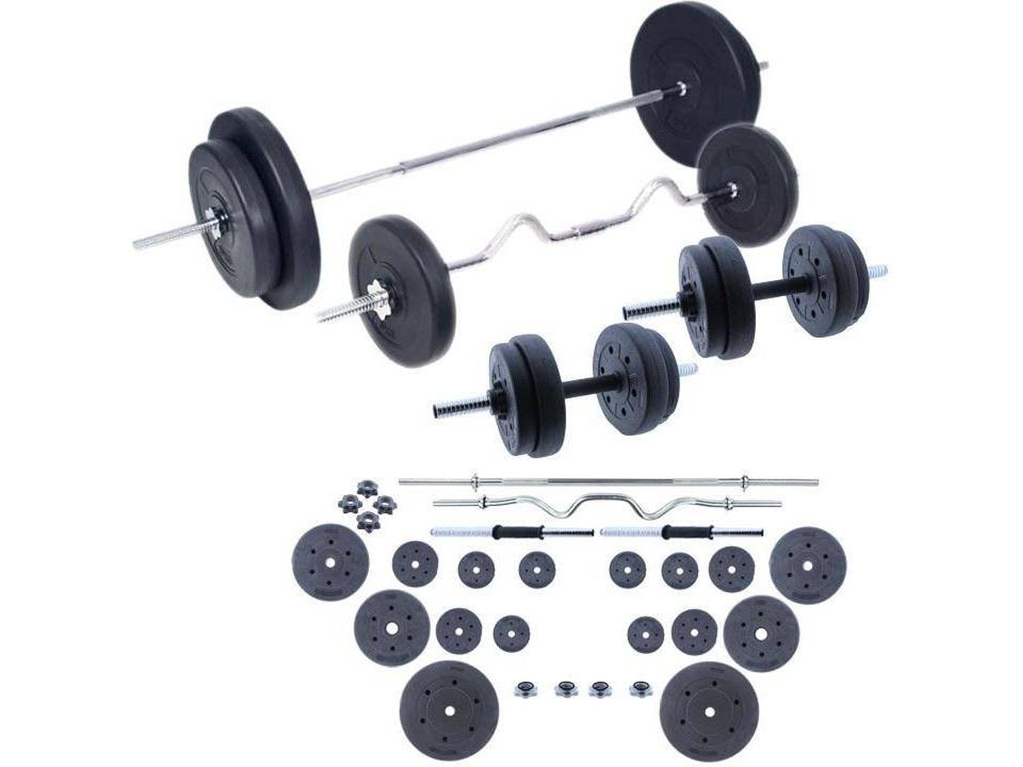 Conjuntos de Barras e Halteres FITNESS TECH  (120KG)