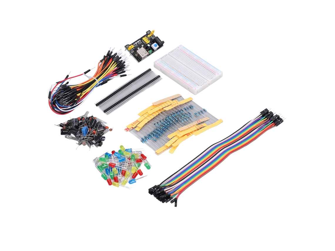 Kit De Componentes Eletrónicos Laxiscreed Para Protótipos Com Resistores, Capacitores E Mais Para Breadboard