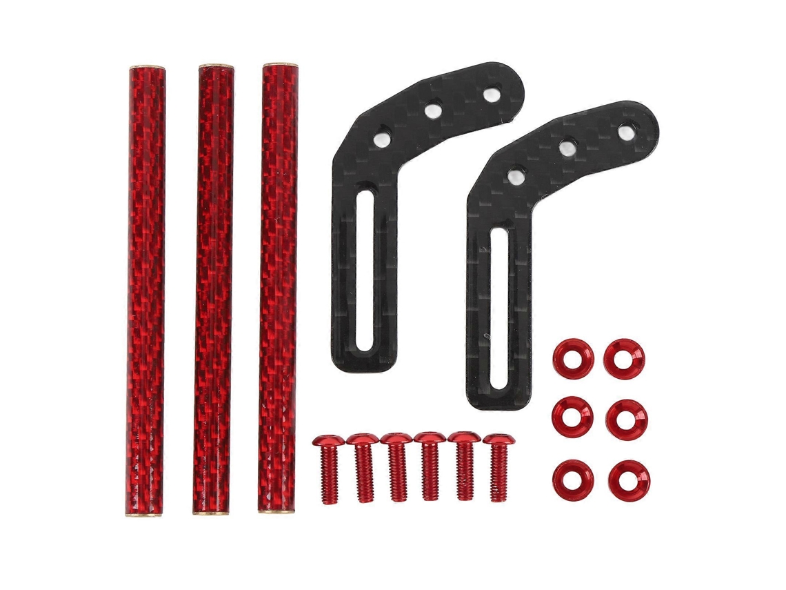 Para Choque Dianteiro De Fibra De Carbono Rc Para Scx10 Lcg 1/10 Crawler 75 Mm Preto Vermelho Gradientevayotoy