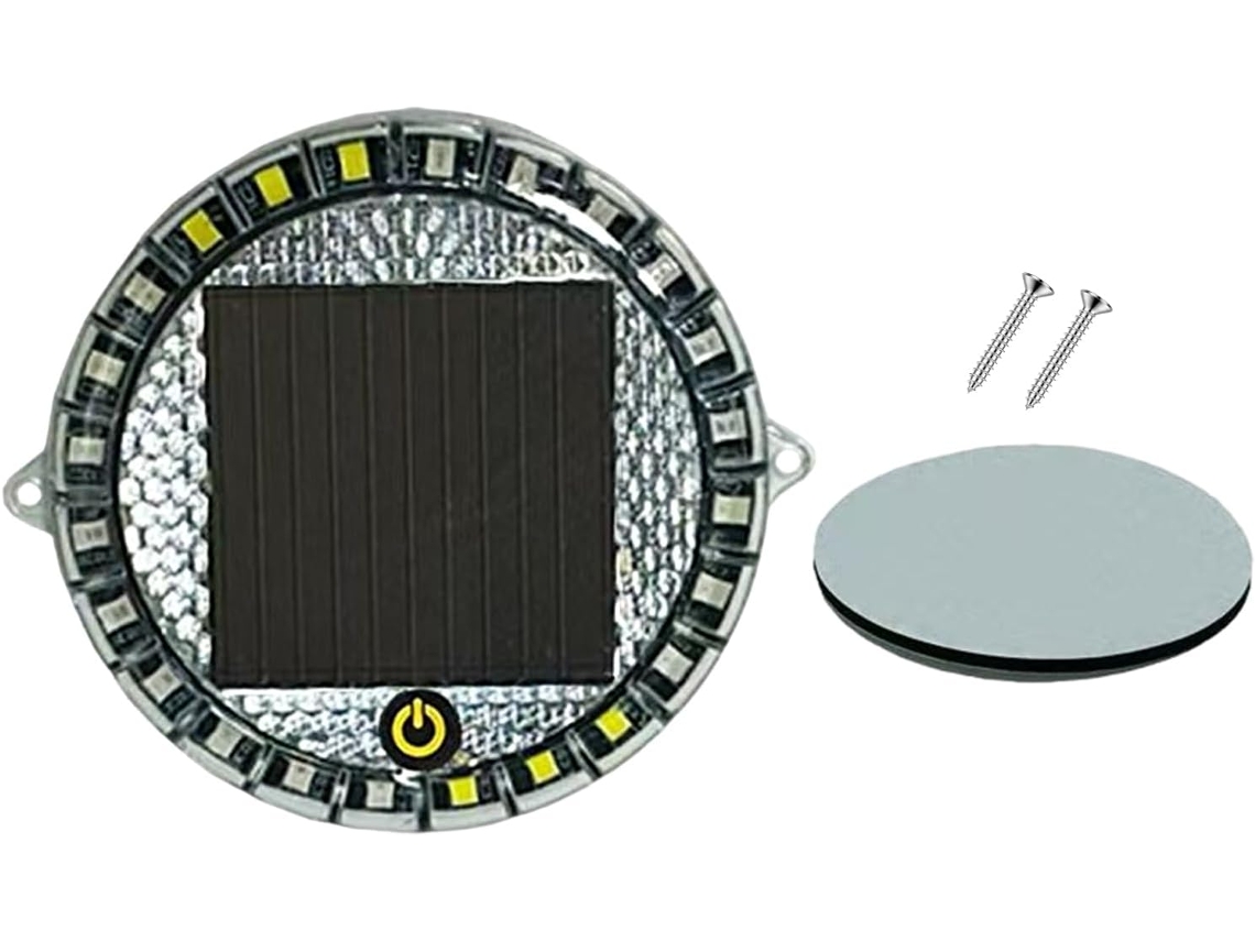 Sinalizador Solar Genérico De Advertência Segurança Led