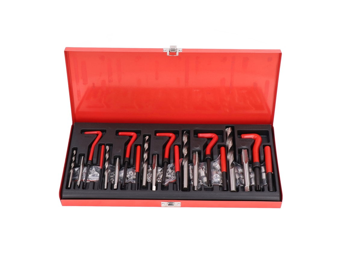 Kit de Reparo de Rosca Fêmea com Inserts de Arame Espiral e Ferramentas Hss M5 m12 S/MARCA