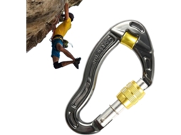 Mosquetão de escalada com trava, resistente, seguro, com clipes.