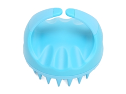 Escova de shampoo e massageadora de cabeça esfoliante de silicone macio para cabelos molhados e secos, azul, modelo 2026
