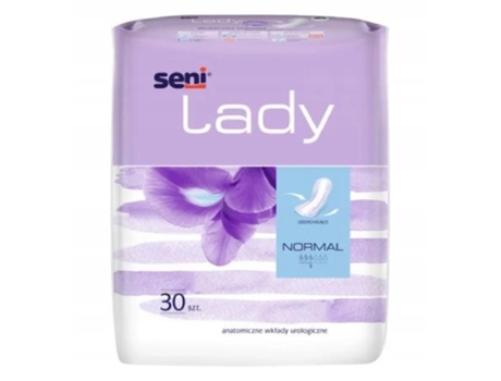 Seni Lady Incontinence Pads Normal Absorbency, 30 Pack Tzmo