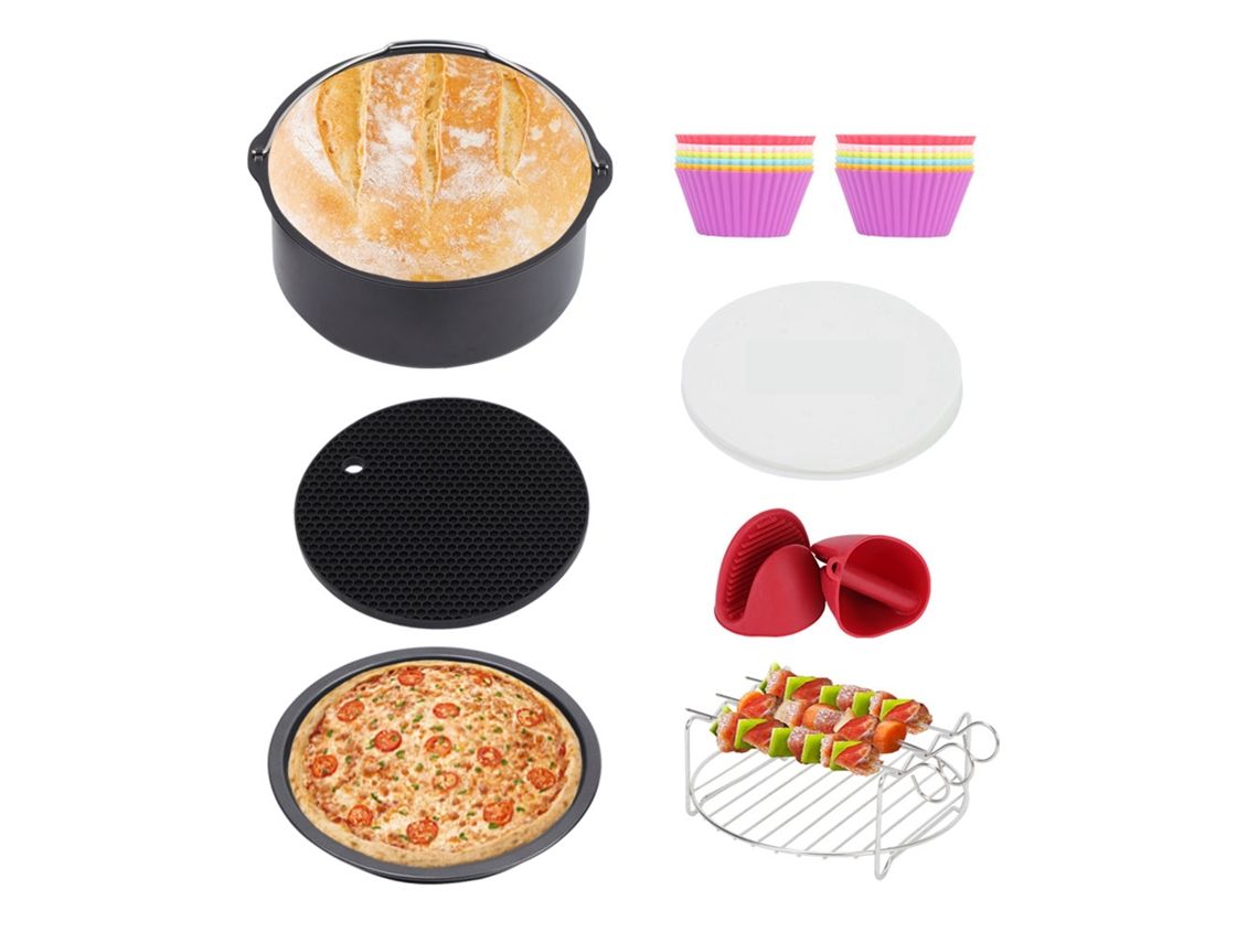 Acessórios Para Fritadeira A Ar, Kit Universal Tamanho Xl Para Tower Duronic E Phillips(3, 3 Qt), Conjunto De 7 A 8 Polegadas