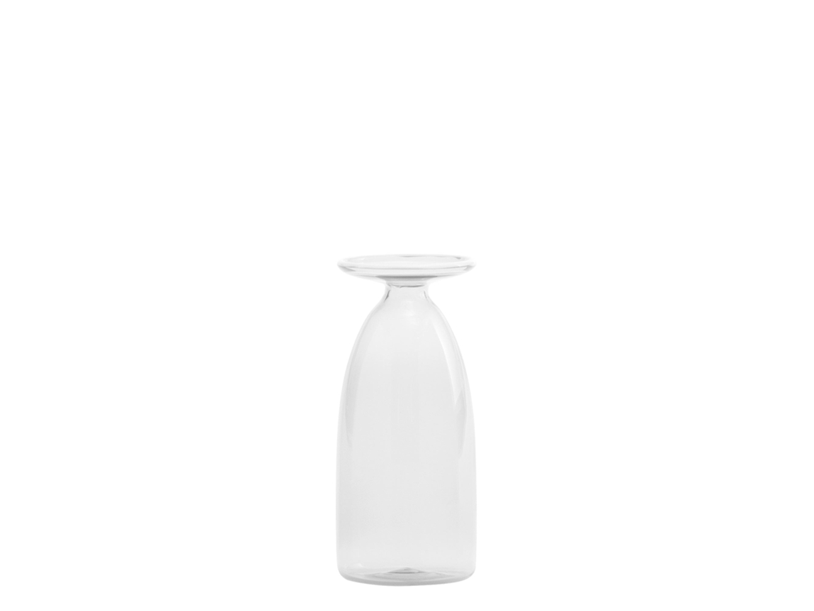 Jarra Un Fiore Em Vidro Borossilicato Soprado À Mão, Capacidade De 22 Cl, Design Elegante Com Boca Alargada E Uma Decoração Refinada E Única.