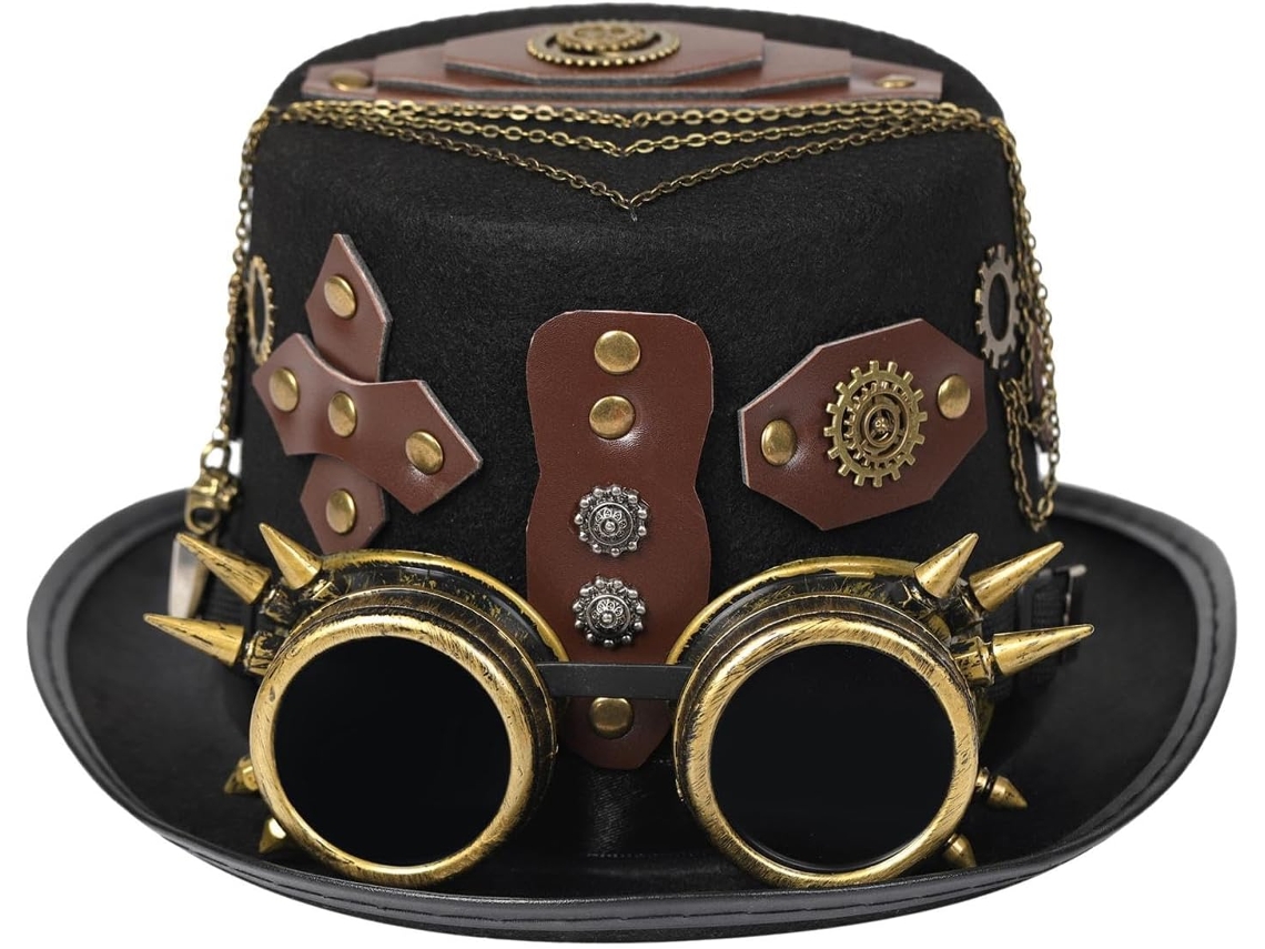 Chapéus Steampunk Com Óculos De Proteção, Chapéus - Design Funcional
