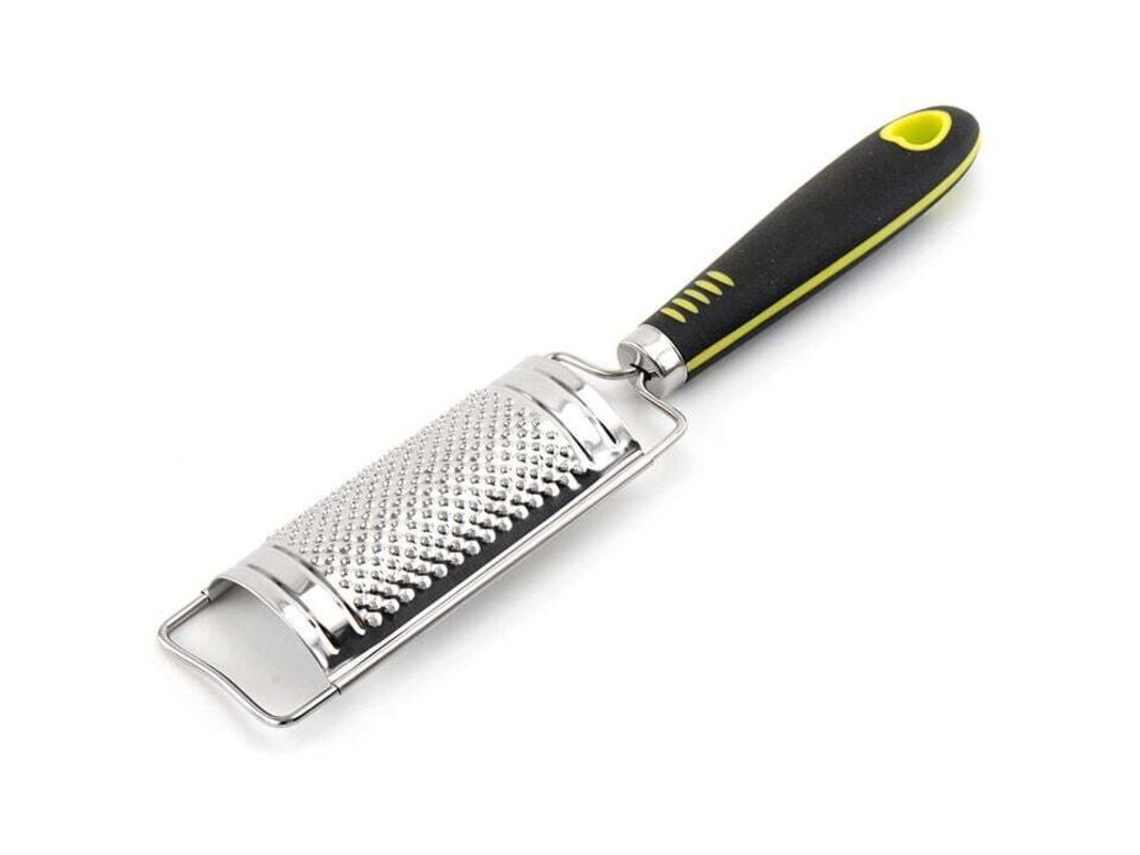 Ralador De Queijo Em Aço Inox Com Cabo, Manual Para Parmesão, Legumes, Gengibre, Alho E Limão, Da Debuns. Aquaforge