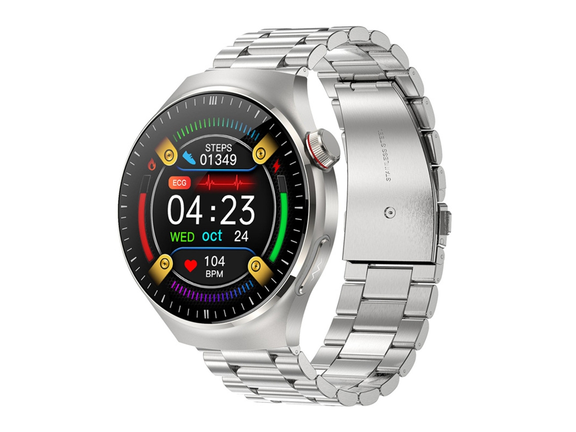 Smartwatch Tem Funções De Verificação De Saúde, Eletrocardiograma, Medição Da Pressão Arterial E Da Gordura Corporal.