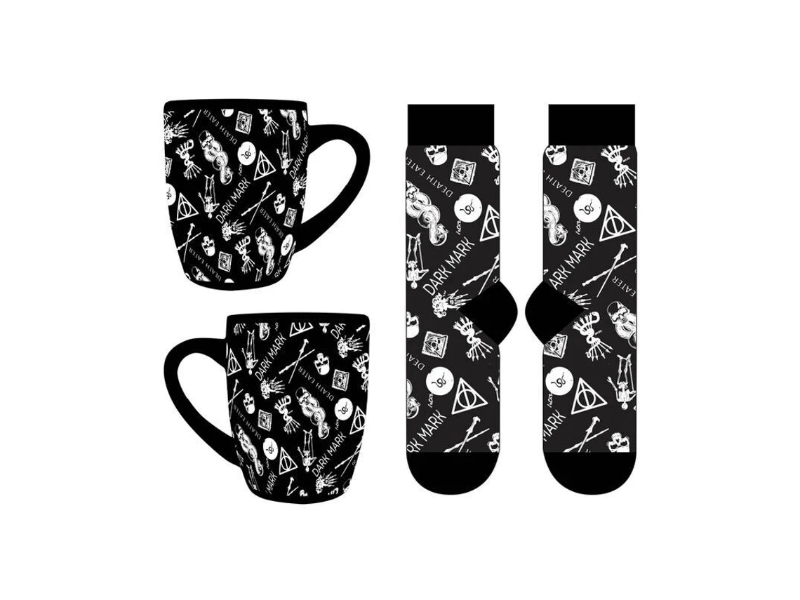 Conjunto Caneca E Meia Pirâmide Harry Potter