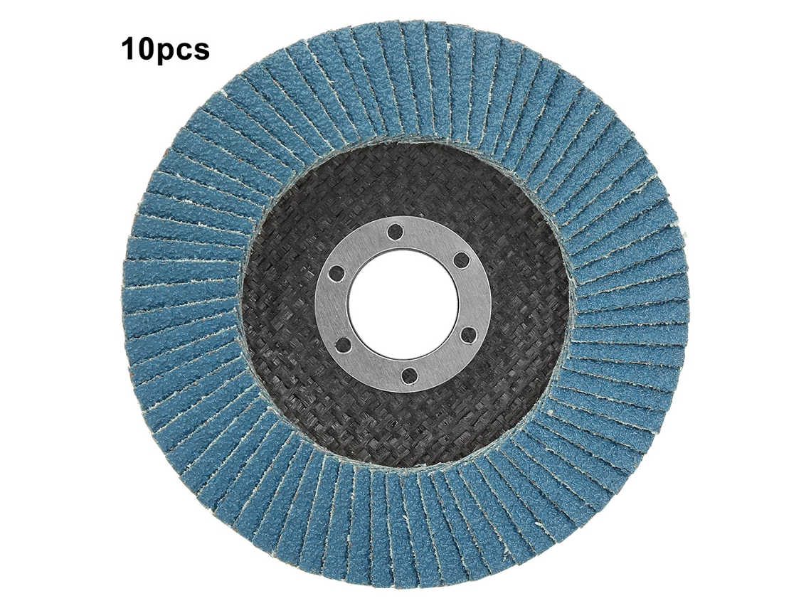 10 Peças Disco De Lamas Azul 115mm Para Esmeril Angular (80 Grit) Lija Abrasiva Roda De Lijado