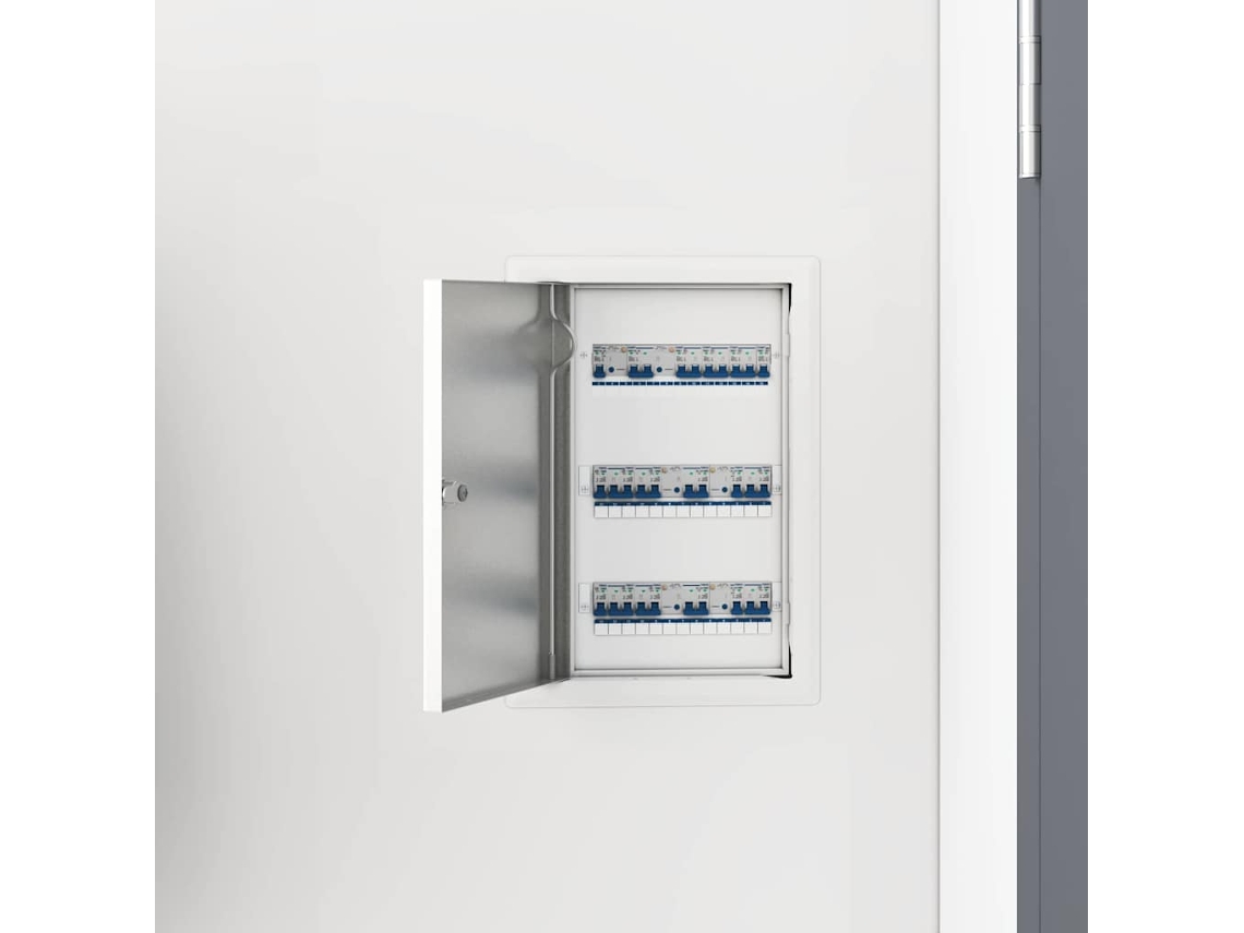 Vidaxl Painel De Acesso Branco 33 X 23 X 3 Cm Aço