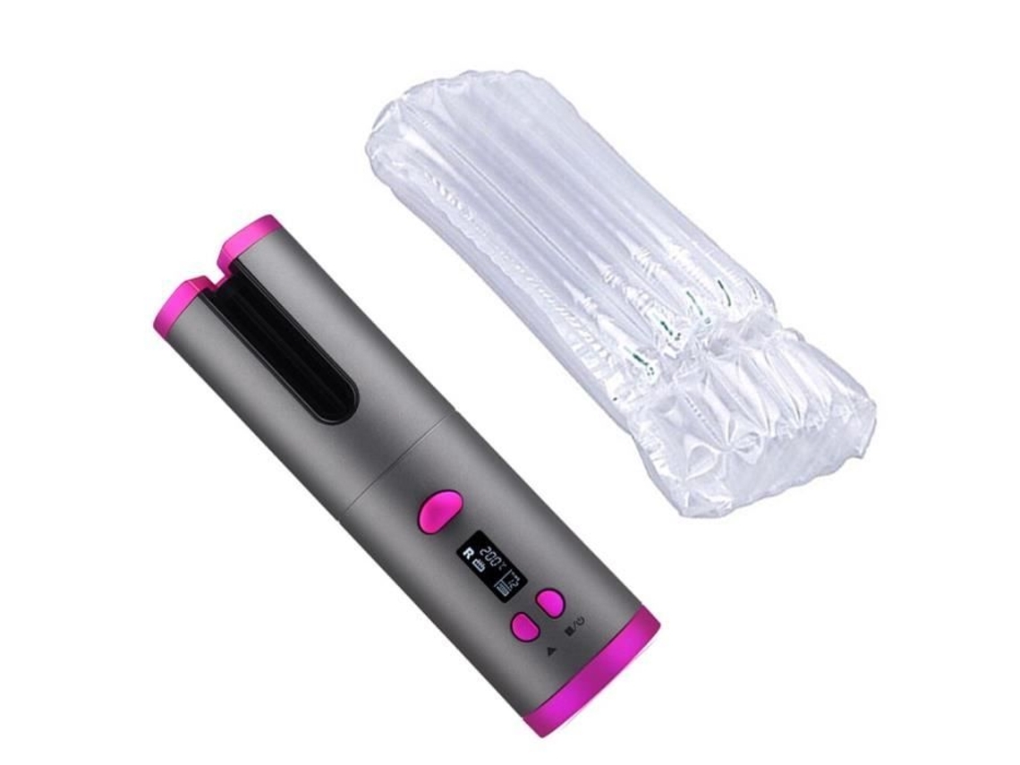 Modelador De Cabelo Aquecido, Modelador De Cabelo, Carregamento Usb, Máquina De Ondulação Cinza Sem Caixa -wilm6861*