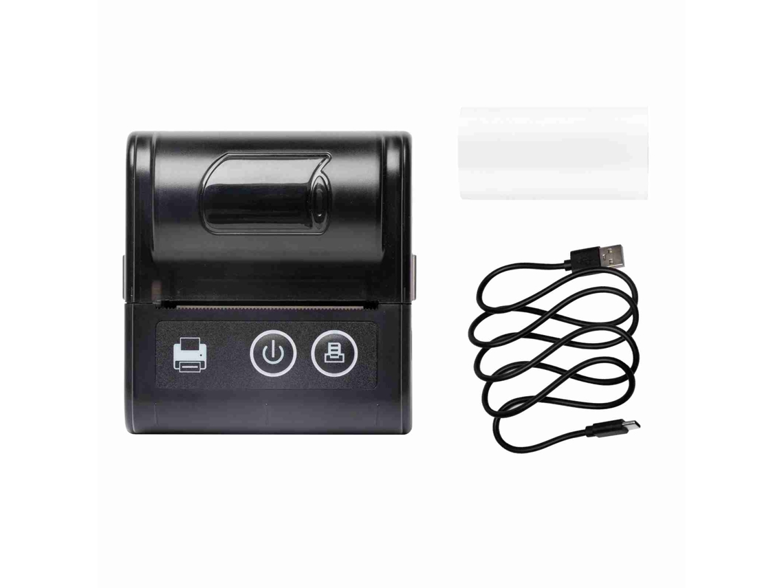 Impressora Térmica Móvel 57mm Sem Fio Usb Bt Para Recibos De Restaurante E Lojas