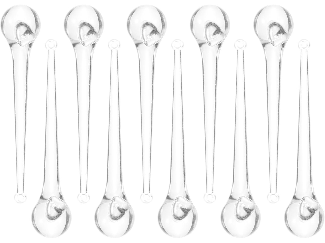Conjunto 10 Pingentes Formato Acrílico Finamente Polido Decoração Romântica Pendurar Ideal Casamentos GOKOCO