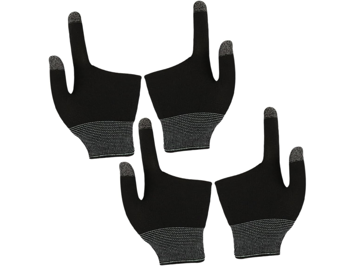 Popetpop 2-pares De Touchpads Grafeno Para Jogos E Bilhar Controle Preciso, Respiráveis E Confortáveis, Design Compacto