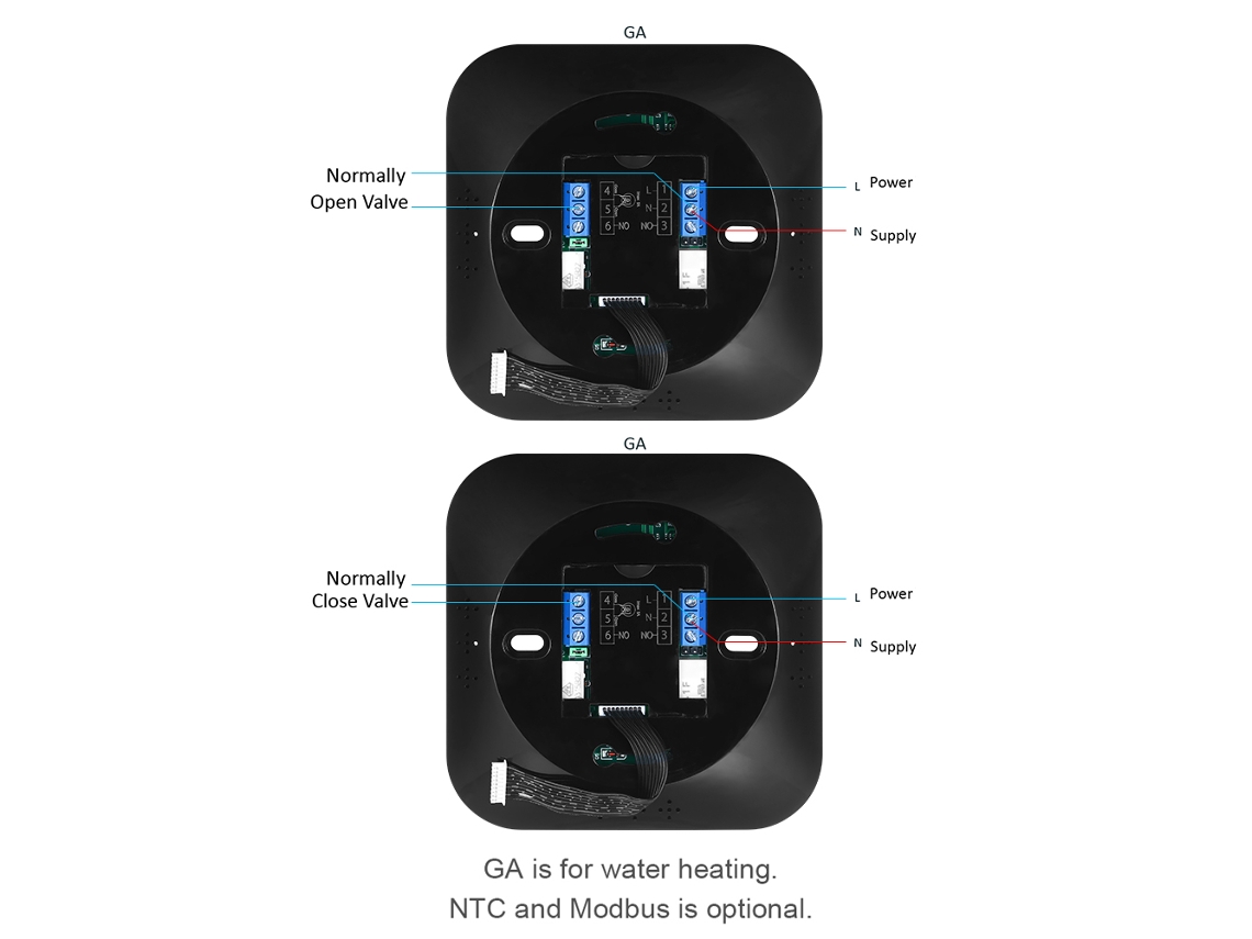 Termostato Programável Táctil Lcd Com Wifi Para Aquecimento De Água Residencial