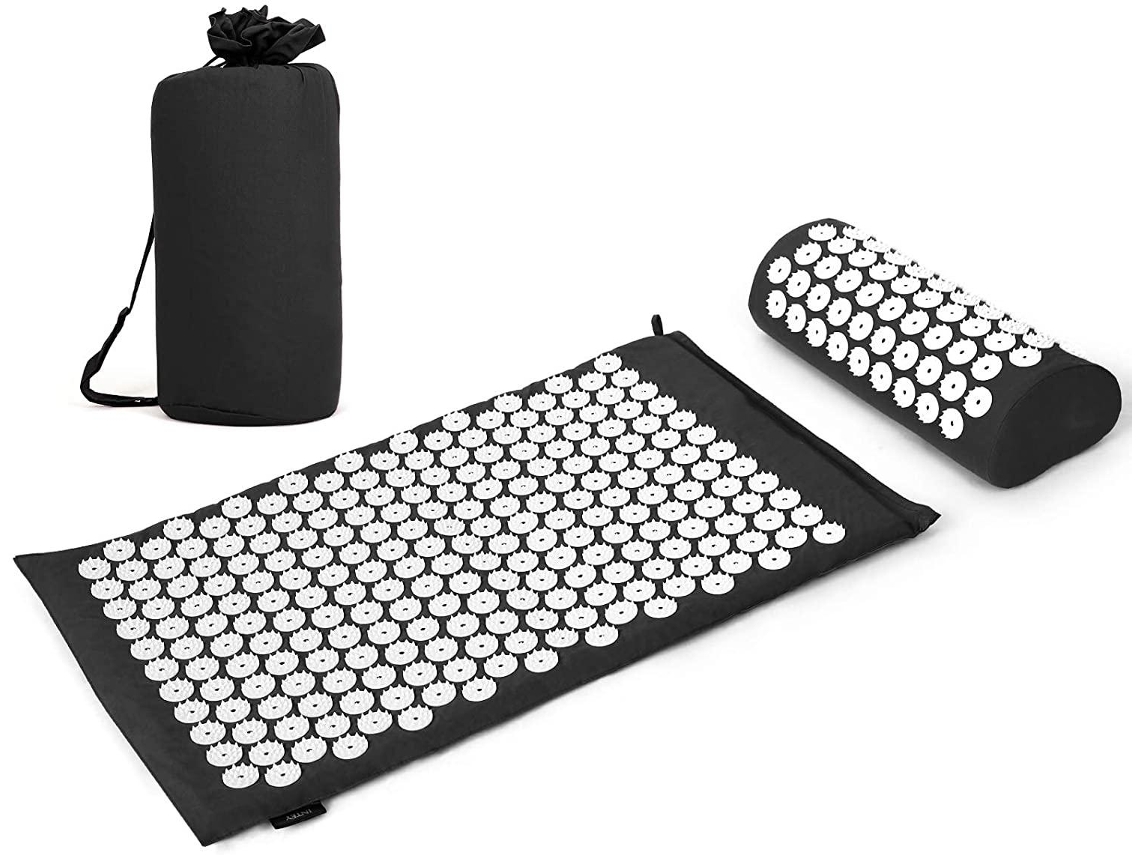 Tapete Para Unhas+ Almofada De Pescoço, Preto