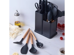 Conjunto de Utensílios de Cozinha 19 em 1 com Silicone | S/MARCA