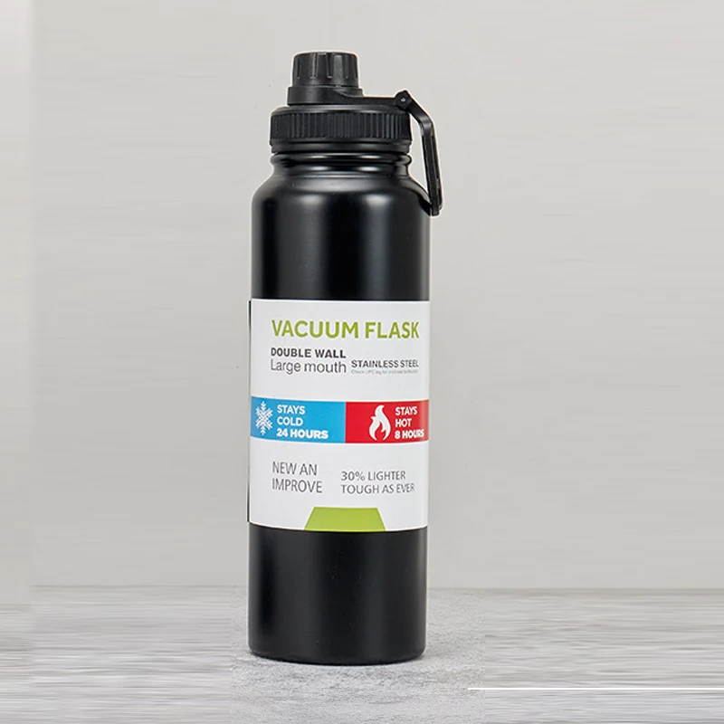 Garrafa Térmica/copo Térmico Para Carro Em Aço Inoxidável (preto, 600 Ml), Mantém Alimentos Quentes E Frios, Copo Térmico Esportivo