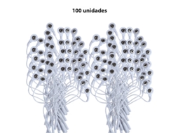 (100 Unidades) Adaptador De Cabo Curto De 3,5 Mm Para 2,0 Mm, Branco