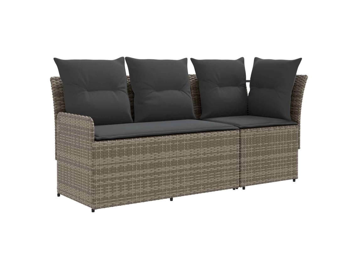 Maison Exclusive - 2 Unid. Sofá De Braços Para Jardim Com Sofá De Canto