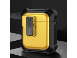 Estojo Para Fones De Ouvido Sem Fio Airpods 1/2 Com Trava De Segurança E Design Com Bandeira De Sinalização.